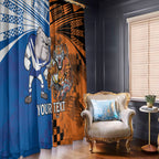Custom Bulldogs and Tigers Window Curtain Rugby Mascot With Sporty Style