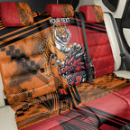 Custom Dragons and Tigers Back Car Seat Cover Rugby Mascot With Sporty Style