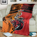 Custom Dragons and Tigers Blanket Rugby Mascot With Sporty Style