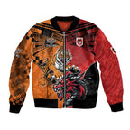 Custom Dragons and Tigers Bomber Jacket Rugby Mascot With Sporty Style