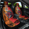 Custom Dragons and Tigers Car Seat Cover Rugby Mascot With Sporty Style