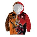 Custom Dragons and Tigers Kid Hoodie Rugby Mascot With Sporty Style
