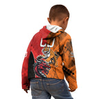Custom Dragons and Tigers Kid Hoodie Rugby Mascot With Sporty Style
