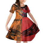 Custom Dragons and Tigers Kid Short Sleeve Dress Rugby Mascot With Sporty Style