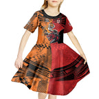 Custom Dragons and Tigers Kid Short Sleeve Dress Rugby Mascot With Sporty Style
