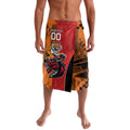 Custom Dragons and Tigers Lavalava Rugby Mascot With Sporty Style