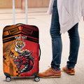 Custom Dragons and Tigers Luggage Cover Rugby Mascot With Sporty Style
