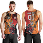 Custom Dragons and Tigers Men Tank Top Rugby Mascot With Sporty Style