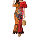 Custom Dragons and Tigers Mermaid Dress Rugby Mascot With Sporty Style