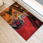 Custom Dragons and Tigers Rubber Doormat Rugby Mascot With Sporty Style