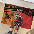 Custom Dragons and Tigers Rubber Doormat Rugby Mascot With Sporty Style