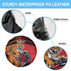 Custom Dragons and Tigers Spare Tire Cover Rugby Mascot With Sporty Style