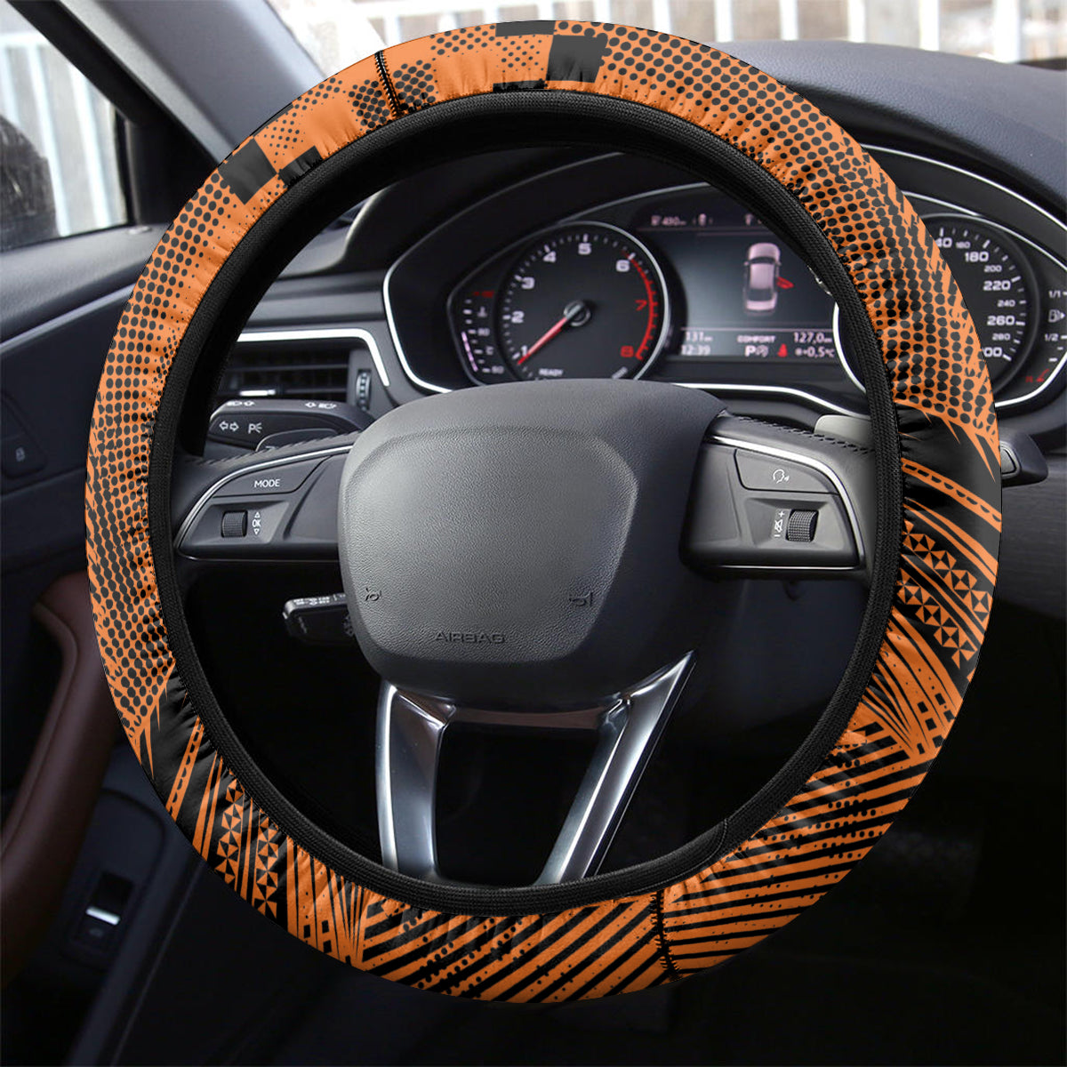 Custom Dragons and Tigers Steering Wheel Cover Rugby Mascot With Sporty Style
