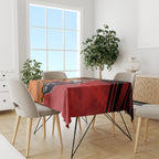 Custom Dragons and Tigers Tablecloth Rugby Mascot With Sporty Style