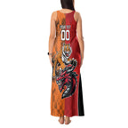 Custom Dragons and Tigers Tank Maxi Dress Rugby Mascot With Sporty Style