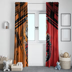 Custom Dragons and Tigers Window Curtain Rugby Mascot With Sporty Style