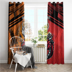 Custom Dragons and Tigers Window Curtain Rugby Mascot With Sporty Style