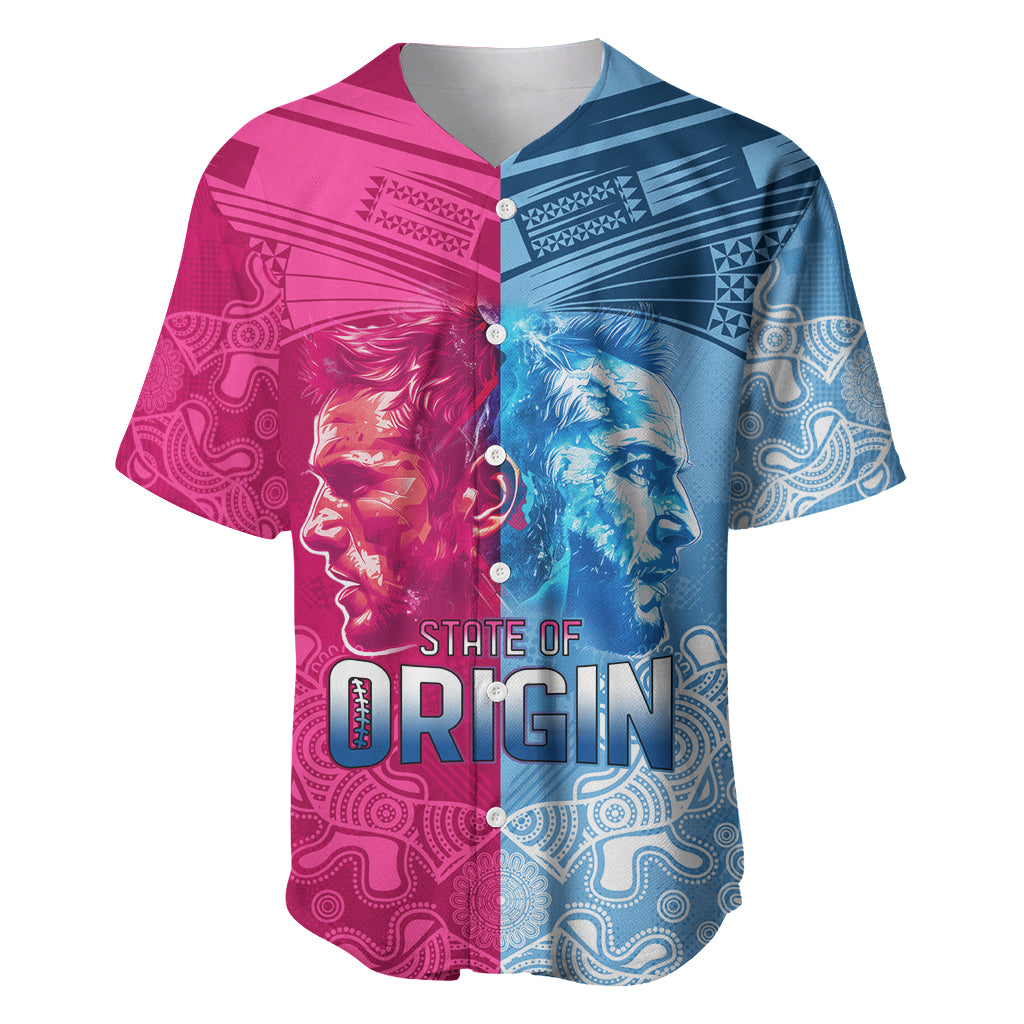 Custom New South Wales and Queensland Baseball Jersey Rugby Mascot With Sporty Style