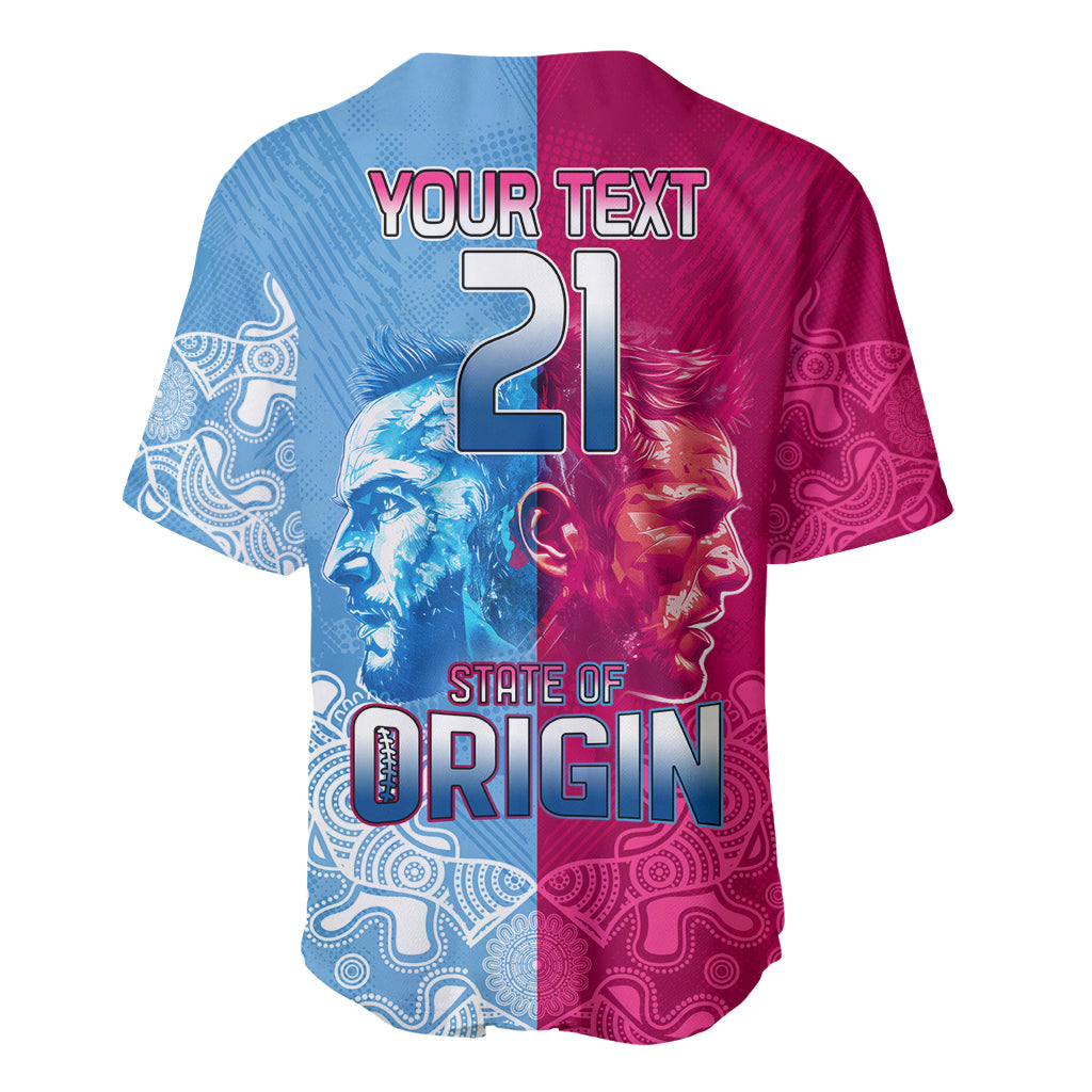 Custom New South Wales and Queensland Baseball Jersey Rugby Mascot With Sporty Style