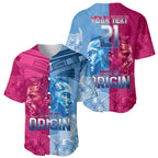 Custom New South Wales and Queensland Baseball Jersey Rugby Mascot With Sporty Style