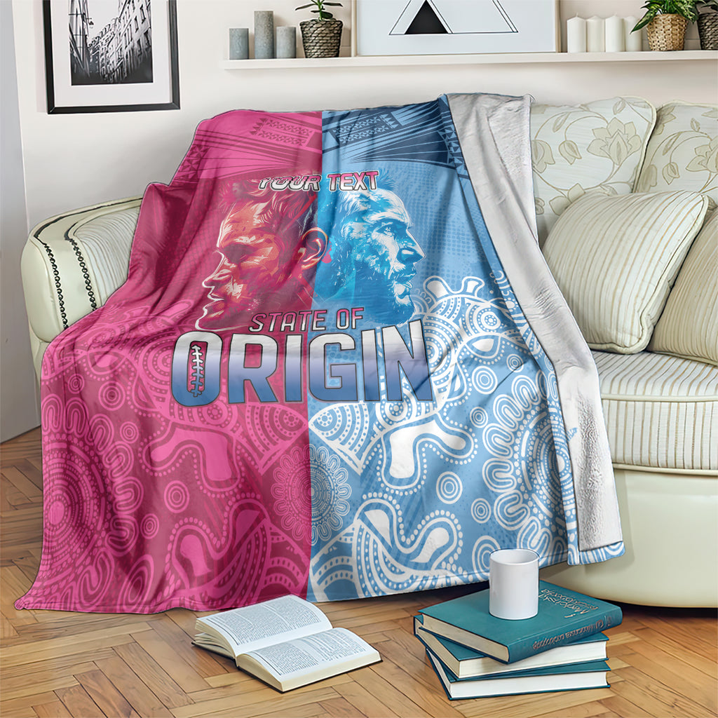 Custom New South Wales and Queensland Blanket Rugby Mascot With Sporty Style