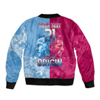 Custom New South Wales and Queensland Bomber Jacket Rugby Mascot With Sporty Style