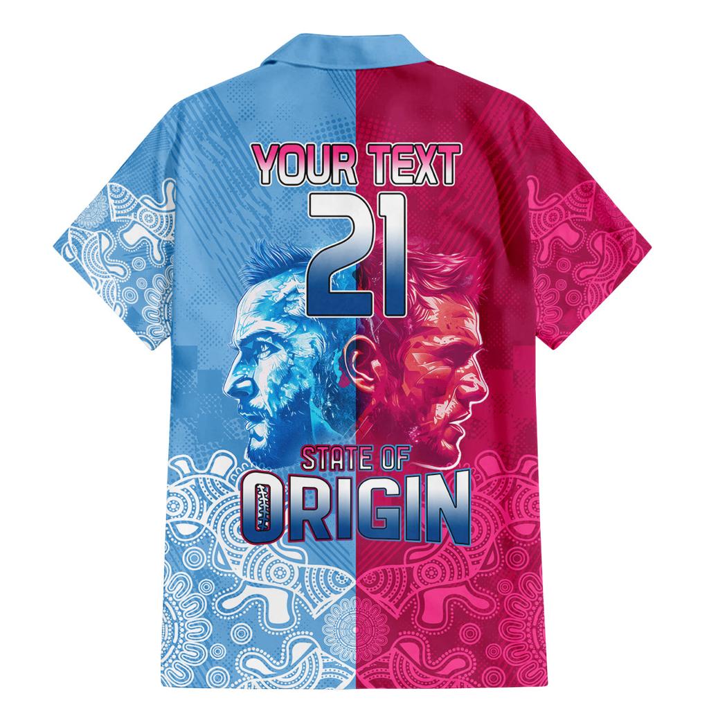 Custom New South Wales and Queensland Family Matching Mermaid Dress and Hawaiian Shirt Rugby Mascot With Sporty Style