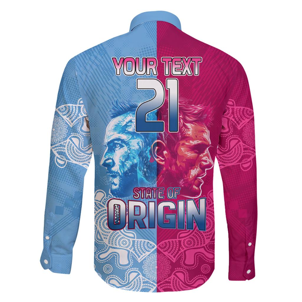 Custom New South Wales and Queensland Family Matching Tank Maxi Dress and Hawaiian Shirt Rugby Mascot With Sporty Style