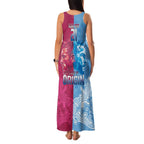 Custom New South Wales and Queensland Family Matching Tank Maxi Dress and Hawaiian Shirt Rugby Mascot With Sporty Style