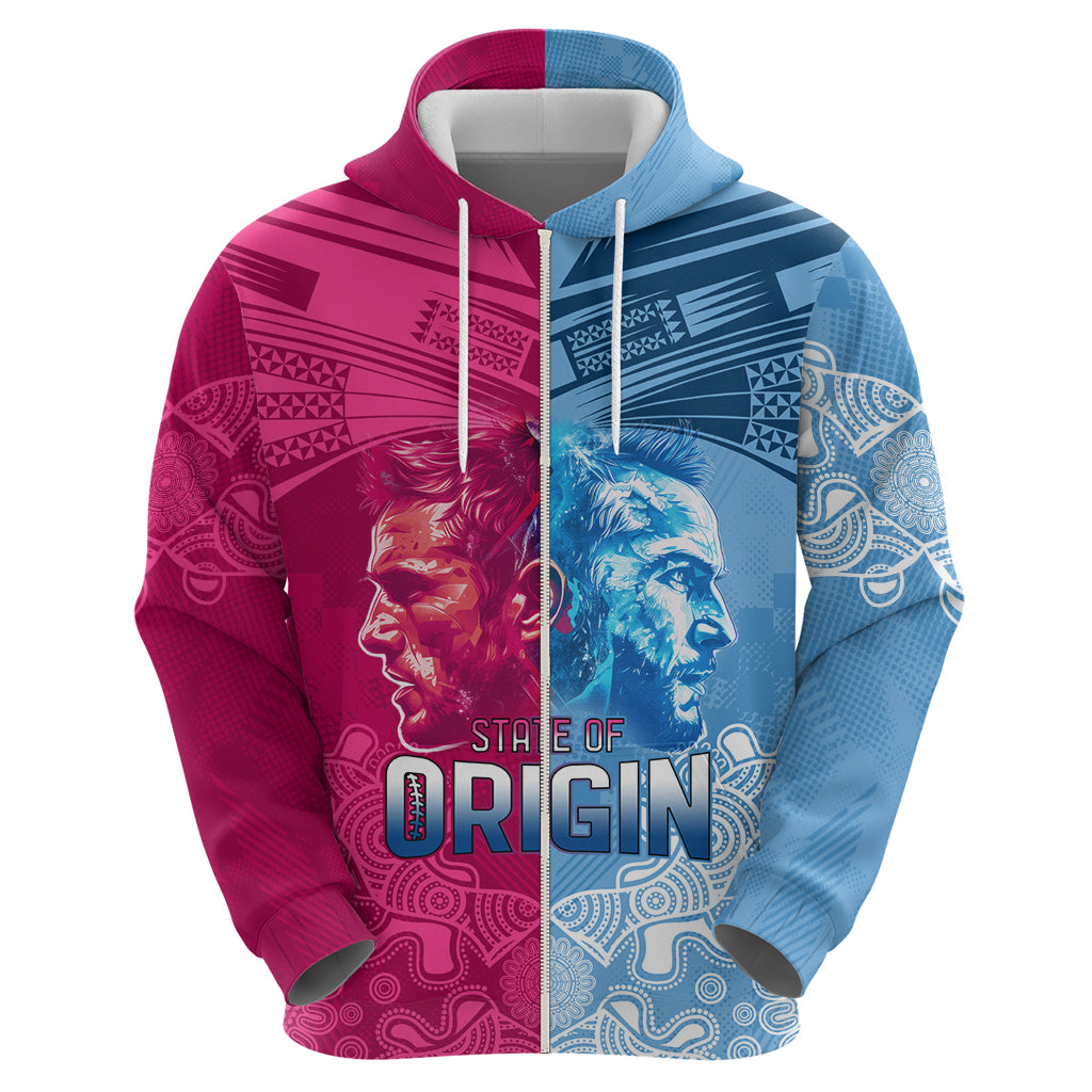 Custom New South Wales and Queensland Hoodie Rugby Mascot With Sporty Style