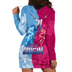 Custom New South Wales and Queensland Hoodie Dress Rugby Mascot With Sporty Style