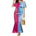 Custom New South Wales and Queensland Mermaid Dress Rugby Mascot With Sporty Style