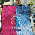Custom New South Wales and Queensland Quilt Rugby Mascot With Sporty Style