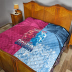 Custom New South Wales and Queensland Quilt Rugby Mascot With Sporty Style
