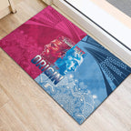Custom New South Wales and Queensland Rubber Doormat Rugby Mascot With Sporty Style