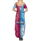 Custom New South Wales and Queensland Summer Maxi Dress Rugby Mascot With Sporty Style