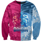Custom New South Wales and Queensland Sweatshirt Rugby Mascot With Sporty Style