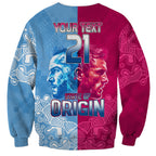 Custom New South Wales and Queensland Sweatshirt Rugby Mascot With Sporty Style