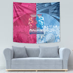 Custom New South Wales and Queensland Tapestry Rugby Mascot With Sporty Style