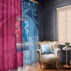 Custom New South Wales and Queensland Window Curtain Rugby Mascot With Sporty Style