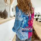 Custom New South Wales and Queensland Women Casual Shirt Rugby Mascot With Sporty Style