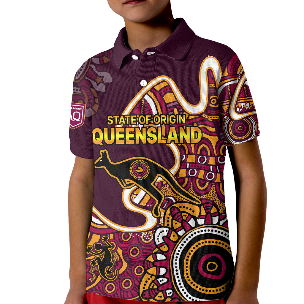 queensland-rugby-kid-polo-shirt-state-of-origin-go-maroons-indigenous-tribal