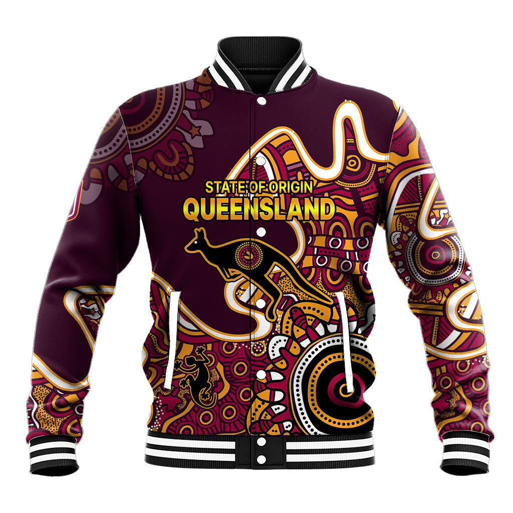 custom-text-and-number-queensland-rugby-baseball-jacket-state-of-origin-go-maroons-indigenous-tribal