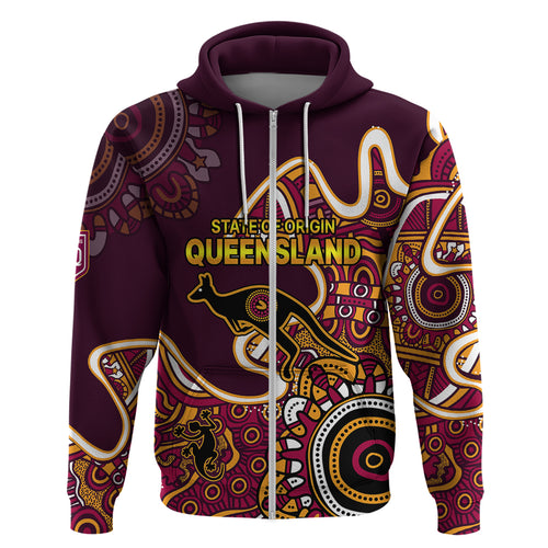 custom-text-and-number-queensland-rugby-hoodie-state-of-origin-go-maroons-indigenous-tribal
