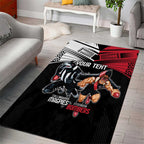 Custom Essendon and Collingwood Area Rug Together Sporty Style