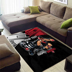 Custom Essendon and Collingwood Area Rug Together Sporty Style