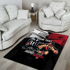 Custom Essendon and Collingwood Area Rug Together Sporty Style