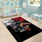 Custom Essendon and Collingwood Area Rug Together Sporty Style