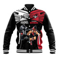 Custom Essendon and Collingwood Baseball Jacket Together Sporty Style