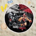 Custom Essendon and Collingwood Beach Blanket Together Sporty Style